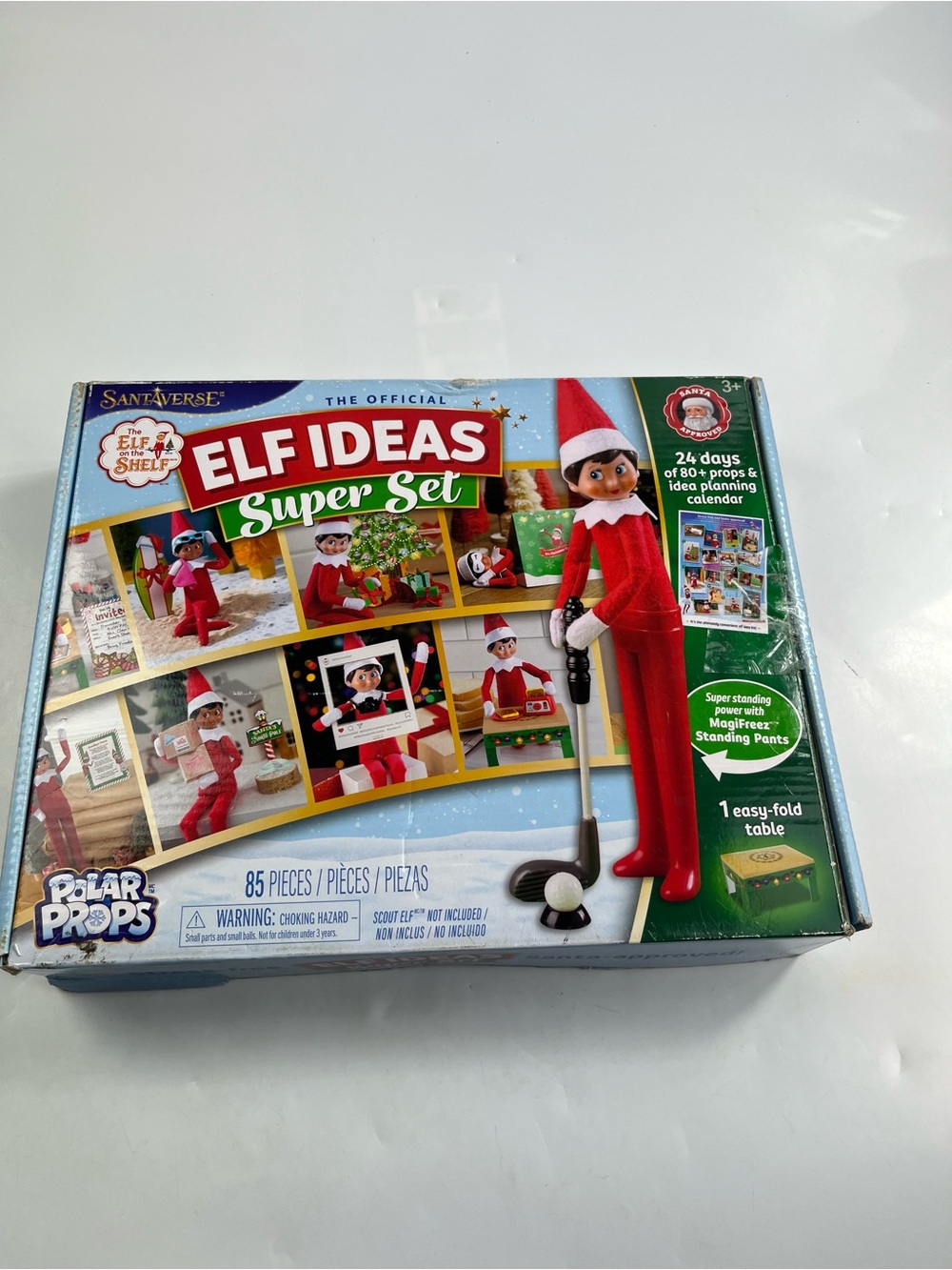 The Elf on the Shelf 24-Day Super Set, 80+ Props, MagiFreez Pants & Calendar